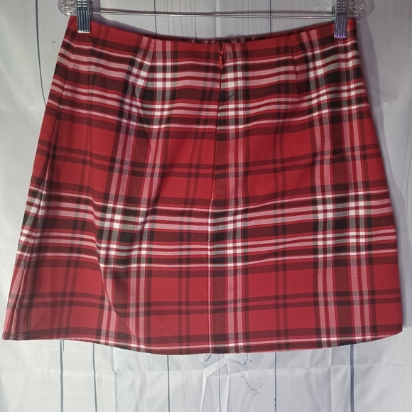 Design Lab Lord & Taylor red plaid 90’s skirt - Picture 5 of 8